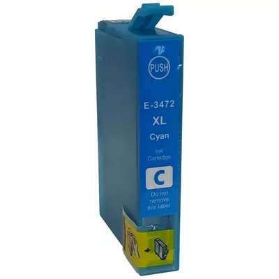 Epson T3472 (Nr. 34XL) utángyártott cián TINTAPATRON / INK CARTRIDGE (≈950 oldal)
