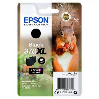   EPSON T3791 (378XL)  fekete EREDETI TINTAPATRON / INK CARTRIDGE (~500 oldal)
