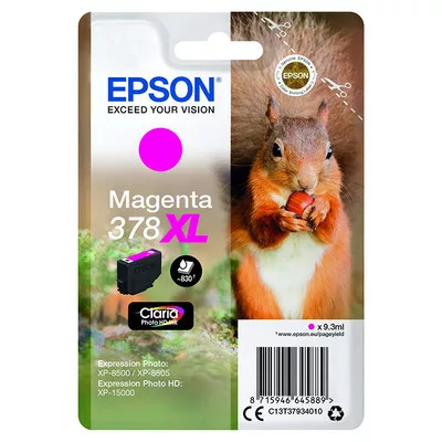 EPSON T3793 (378XL)  magenta EREDETI TINTAPATRON / INK CARTRIDGE (~830 oldal)