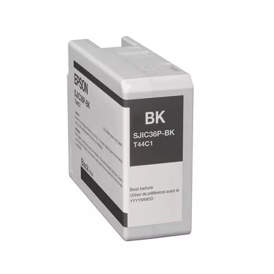 EPSON SJIC36P(K) C6500/C6000 TintaEREDETI TINTAPATRON / INK CARTRIDGE FEKETE / BLACK 80ml