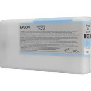   EPSON T6535 EREDETI TINTAPATRON / INK CARTRIDGE VILÁGOS CIÁN / CYAN 200ml