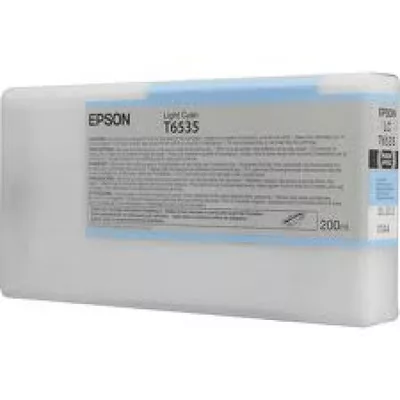 EPSON T6535 EREDETI TINTAPATRON / INK CARTRIDGE VILÁGOS CIÁN / CYAN 200ml