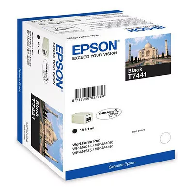 EPSON T7441  fekete EREDETI TINTAPATRON / INK CARTRIDGE, ~10000 oldal