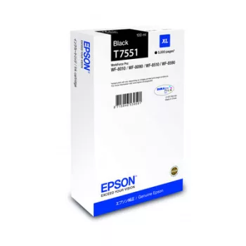 Epson T7551 EREDETI TINTAPATRON / INK CARTRIDGE Bk 5K 