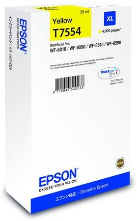 Epson T7554  sárga EREDETI TINTAPATRON
