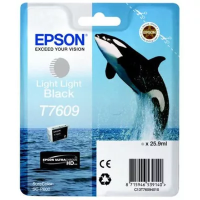 EPSON T7609 EREDETI TINTAPATRON / INK CARTRIDGE VILÁGOS VILÁGOS FEKETE / BLACK 25,9ml