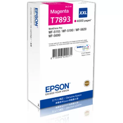 EPSON T7893 EREDETI TINTAPATRON / INK CARTRIDGE Magenta 4.000 oldal kapacitás