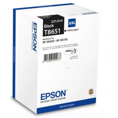 EPSON T8651 EREDETI TINTAPATRON / INK CARTRIDGE FEKETE / BLACK 10.000 oldal kapacitás