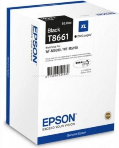 Epson T8661 EREDETI TINTAPATRON FEKETE 2.500 oldal kapacitás
