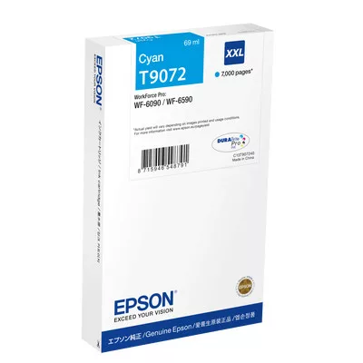 Epson T9072 EREDETI TINTAPATRON / INK CARTRIDGE Cyan - 7000 oldalas