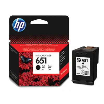 HP Nr.651 (C2P10AE) eredeti fekete TINTAPATRON / INK CARTRIDGE, ~600 oldal