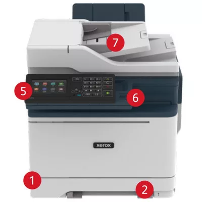 Xerox C315fdw színes DADF MFP kétoldalas lézernyomtató►(Színes, Lézer (toneres), A4-es, kétoldalas nyomtatás, multifunkciós, DADF,Hálózatos,WiFi-s)