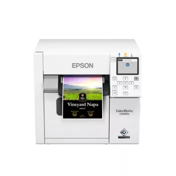   Epson C4000e (bk) Színes Címkenyomtató►(Színes, Tintasugaras, csak nyomtat,  Hálózatos,)