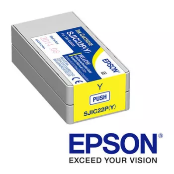   EPSON SJIC22P(Y) C3500 EREDETI TINTAPATRON / INK CARTRIDGE SÁRGA / YELLOW 32,5ml