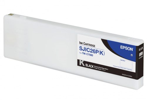 Epson SJIC26P(K) C7500 EREDETI TINTAPATRON FEKETE 295,2ml