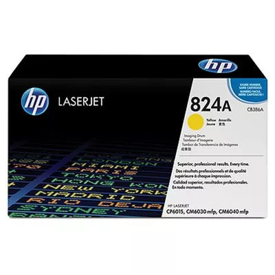 HP CB386A (824A) sárga eredeti DOBEGYSÉG / DRUM,drum (≈35000 oldal) ► Legális! ◄