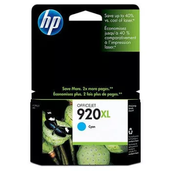   HP Nr.920XL (CD972AE) eredeti cián TINTAPATRON / INK CARTRIDGE, ~700 oldal ( HP920XL )