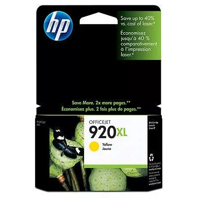 HP Nr.920XL (CD974AE) eredeti sárga TINTAPATRON / INK CARTRIDGE, ~700 oldal ( HP920XL )