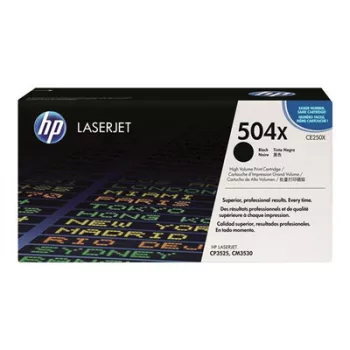   HP CE250X (504X) fekete eredeti tonerkazetta (≈10500 oldal) ► Legális! ◄