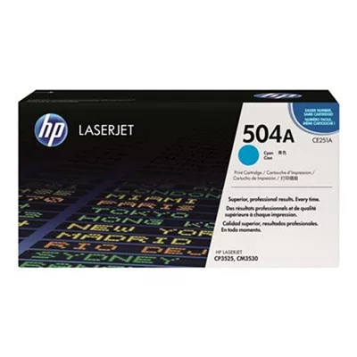 HP CE251A (504A) cián eredeti tonerkazetta (≈7000 oldal) ► Legális! ◄