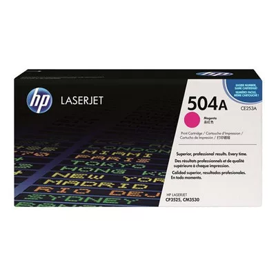 HP CE253A (504A) magenta eredeti tonerkazetta (≈7000 oldal) ► Legális! ◄