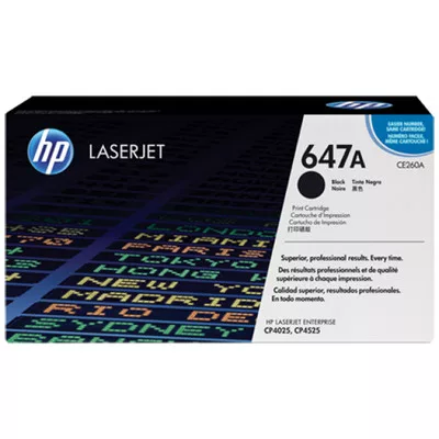HP CE260A Toner FEKETE / BLACK 8.500 oldal kapacitás No.647A ► Legális! ◄
