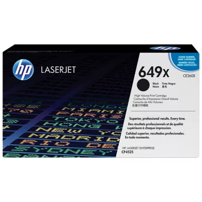 HP CE260X eredeti fekete tonerkazetta, ≈17000 oldal (No.649X) ► Legális! ◄