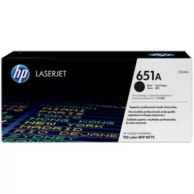 HP CE340A Toner FEKETE / BLACK 13.500 oldal kapacitás No.651A ► Legális! ◄