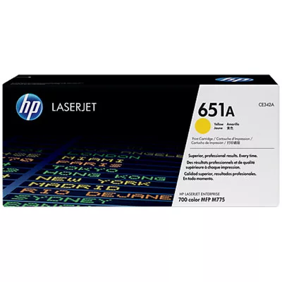 HP CE342A Toner sárga 16.000 oldal kapacitás No.651A ► Legális! ◄