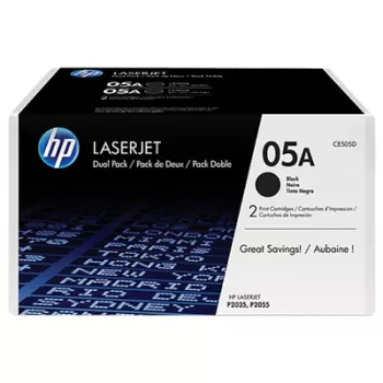   HP CE505D Toner Black 2*2.300 oldal kapacitás No.05A ► Legális! ◄