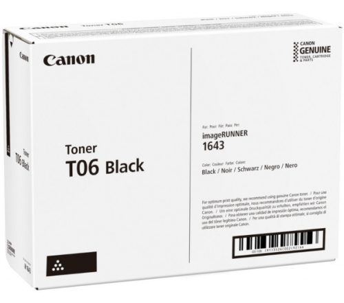 Canon T06 EREDETI FEKETE toner 20.500 oldal kapacitás