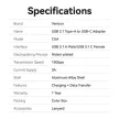 Vention USB-A/M 3.1 -> USB-C/F, ( 10Gbps adat) adapter