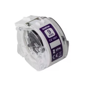   Brother CZ-1001 9 mm x 5 m öntapadós színes szalagkazetta - VC-500 címkenyomtatóhoz