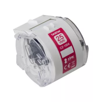   Brother CZ-1004 25 mm x 5 m öntapadós színes szalagkazetta - VC-500 címkenyomtatóhoz