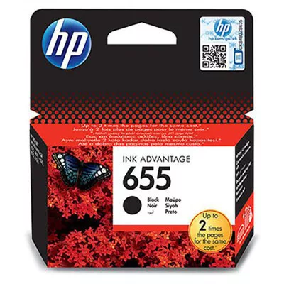 HP Nr.655 (CZ109AE) eredeti fekete TINTAPATRON / INK CARTRIDGE, ~550 oldal