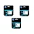 HP Nr.711 (CZ134A) eredeti cián TINTAPATRON / INK CARTRIDGE triopakk, ~2610 oldal