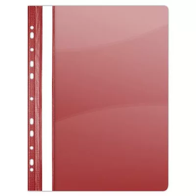Gyorsfűző, lefűzhető, PVC, A4, DONAU, piros 10 db