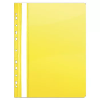 Gyorsfűző, lefűzhető, PVC, A4, DONAU, citromsárga 10 db