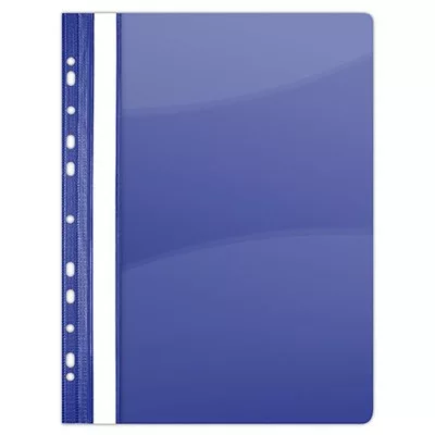 Gyorsfűző, lefűzhető, PVC, A4, DONAU, sötétkék 10 db
