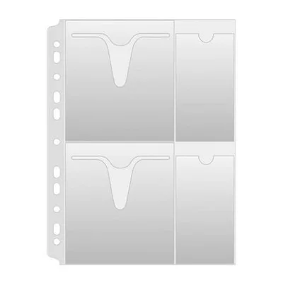CD/DVD genotherm, lefűzhető, A4, 160 mikron, víztiszta, DONAU