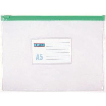 Rendszerező tasak, A5, PVC, simítózáras, DONAU