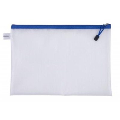 Rendszerező tasak, cipzáras, A4, 343x246 mm, DONAU, kék