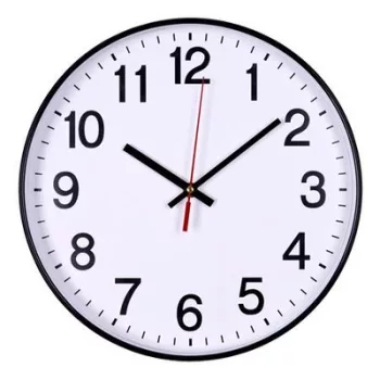 Falióra, 30 cm, OFFICE PRODUCTS, fekete keret 1 db