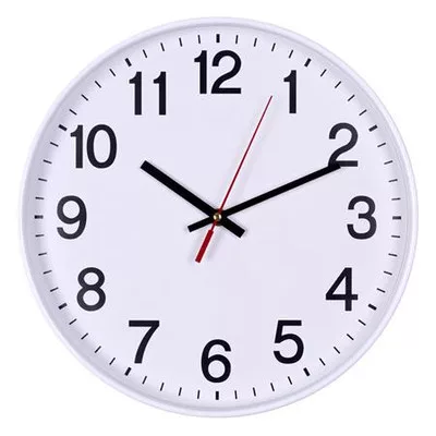 Falióra, 30 cm, OFFICE PRODUCTS, fehér keret 1 db