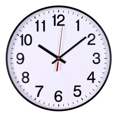 Falióra, 34 cm, OFFICE PRODUCTS, fekete keret 1 db