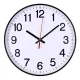 Falióra, 34 cm, OFFICE PRODUCTS, fekete keret 1 db