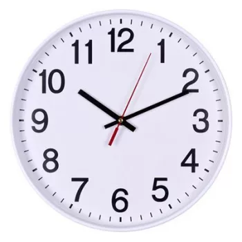Falióra, 34 cm, OFFICE PRODUCTS, fehér keret 1 db