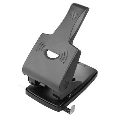 Lyukasztó, kétlyukú, 65 lap, fém, OFFICE PRODUCTS "HD", fekete 1 db