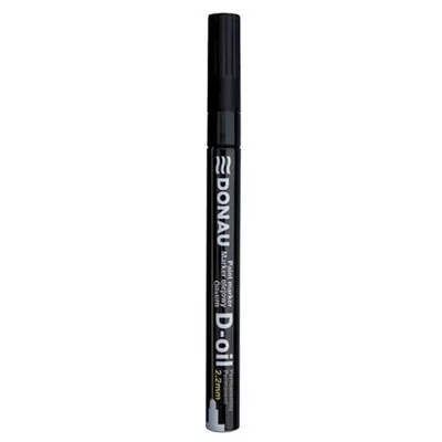 Lakkmarker, 2,2 mm, S, DONAU "D-oil", fekete 12 db