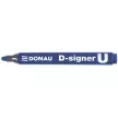 Alkoholos marker, 2-4 mm, kúpos, DONAU "D-signer U", kék 1 db